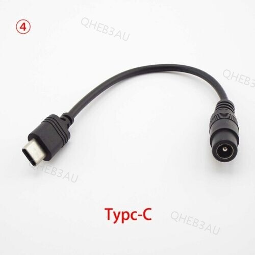 5.5x2.5mm DC Female to 5.5x2.5mm 3.5mmx1.35mm DC Male Type C Power Cable 10H - Picture 10 of 11