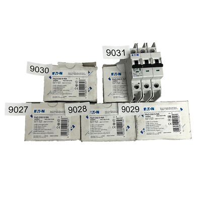 Eaton FAZ-C32/3-NA Miniature Circuit Breakers, 3Poles, 32A