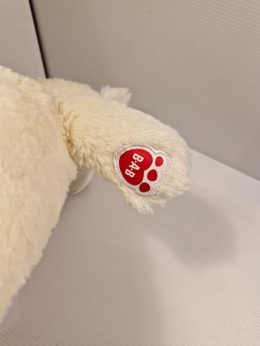 Peluche Build-A-Bear Crema - 41 cm Juguete Suave Blanco Peluche BAB Peluche Mimoso - Imagen 11 de 11