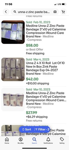 Medline Unna-Z Stretch Zinc Compression Bandage Calamine Exp 6/2026 4” X 10 yds - Picture 12 of 12