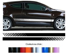 2 X BANDES BAS DE CAISSE POUR RENAULT MEGANE SPORT AUTOCOLLANT STICKER BD500N-88