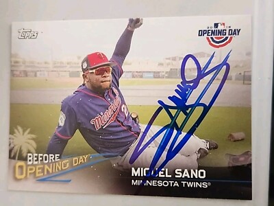 Miguel Sano Signed 2018 Topps Opening Day - Before Opening Day #BOD-MS 