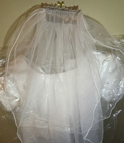 Swea Pea And Lilli Girls Dress With Tiara / Veil Size 14 First Communion - Picture 2 of 10