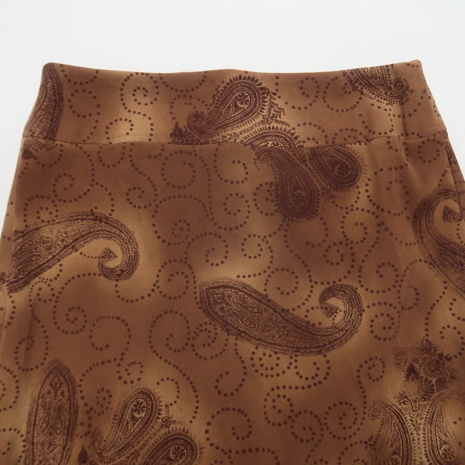 Requirements Boho Midi Skirt Size 10 Paisley Print Y2K Whimsical Western - Image 2 of 4