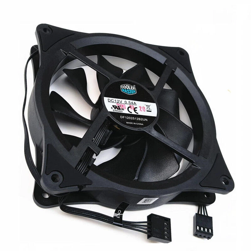 Cooler Master DF1202512B2UN DC12V 0.54A 120*120*25MM 12CM 4Pin Cooling Fan - Image 4 of 4