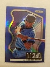2022 Panini Prizm Old School George Brett #OS-6 Blue Prizm Parallel KC Royals