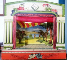 TEATRO  burattini vintage + 12 Marionette gesso