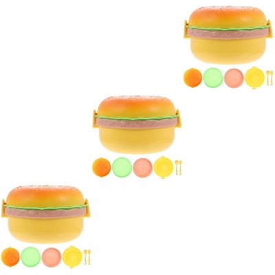 3pcs Pupil Lunchbox entzückende Food Box Kinder Obstbehälter tragbare