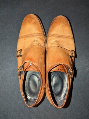 COLE HAAN WARNER GRAND DOUBLE MONK STRAP SHOES SIZE 9.5M 