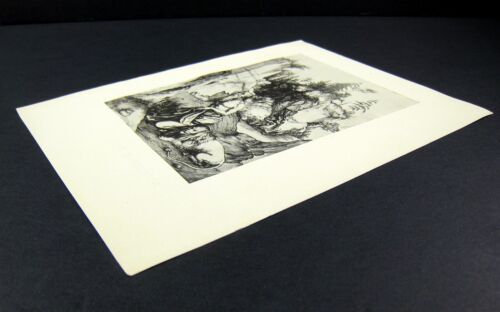 Albrecht Durer print SAINT JEROME penitent religious illustration 1913 wall art - Picture 2 of 3