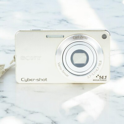 【中古美品】ソニーcyber shot w350 シャンパンゴールド SONY DSC-W350/P Sony Sony Digital Camera CyberShot W350 Gold DSC