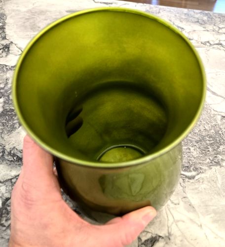 JORDAN Clear/Shiny Green Glass 8"H Vase;4" Opening;Seasonal Centerpiece/Crafts - Picture 15 of 24