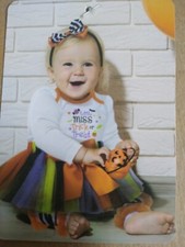 Baby Girls 4-Pc Halloween Bodysuit, Tutu, Leg Warmers Headband Size 3 Months