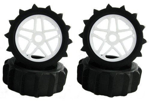 1/8 RC Off Road Paddles Tires Sand Snow Buggy tyres 120mm & Hex 17mm Wheels 4pcs - Picture 34 of 37