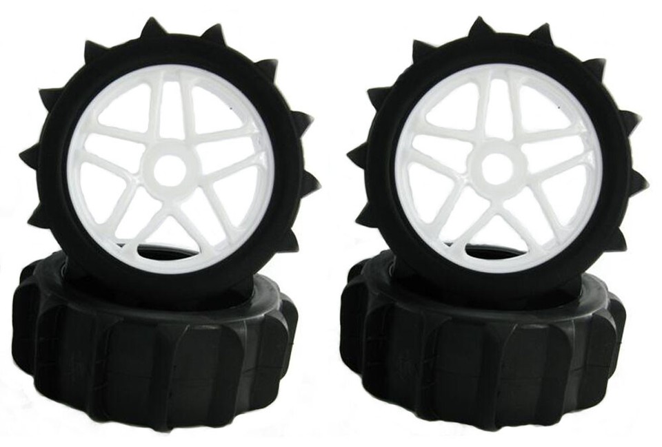 1/8 RC Off Road Paddles Tires Sand Snow Buggy tyres 120mm & Hex 17mm ...