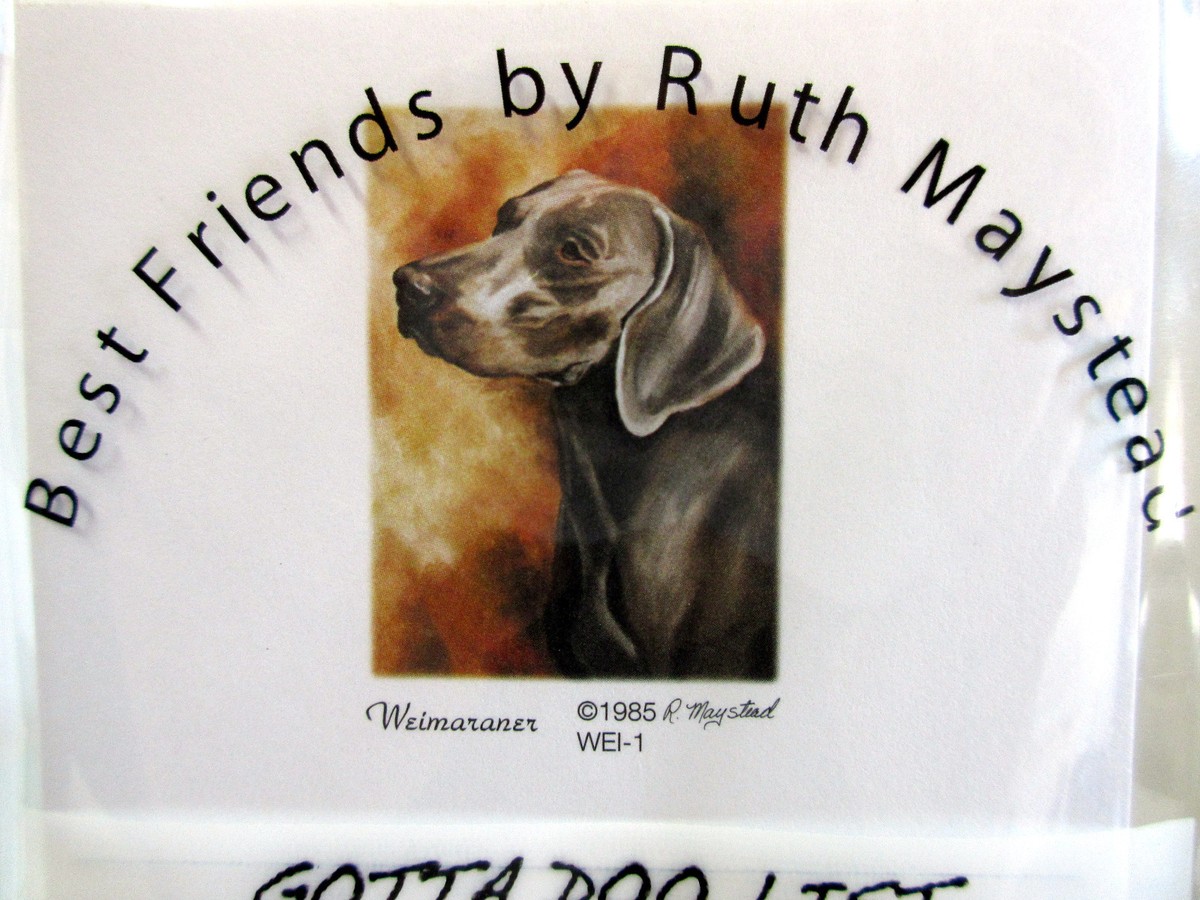 New Weimaraner Pet Dog Magnetic List Pad Set of Pads By Ruth