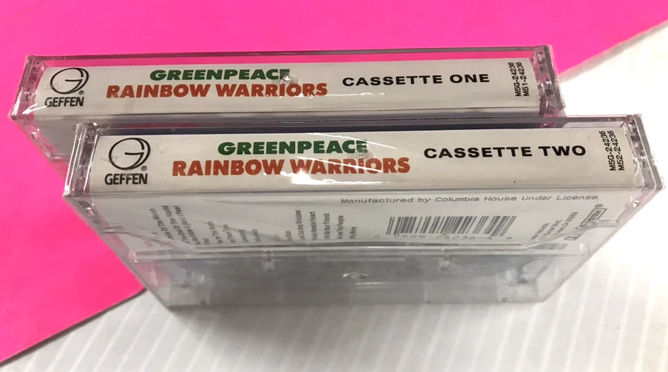 Various GREENPEACE RAINBOW WARRIORS (1989) NEW SEALED CASSETTE NEW #1644 - Image 2 of 4