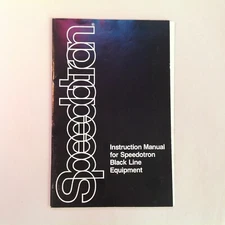 Vintage 1986 Speedotron Instruction Manual for Black Line Equipment Power Lights