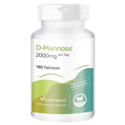 D-Mannose 2000 mg - 180 Tabletten -  VEGAN | Vitamintrend