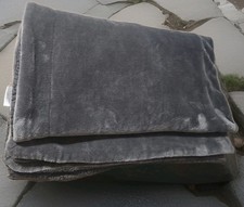 Thesis Plush Dark Grey Blanket Throw 50x60 Gr...