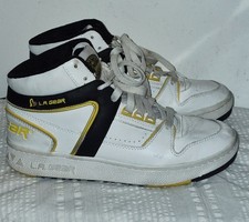 Womens Vintage L. A. Gear Hi Top Sneakers Shoes Sz 7 Y2K Retro
