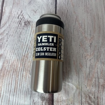 Yeti Rambler Colster Slim Can Insulator 12oz Slim Cans Stainless Brand New