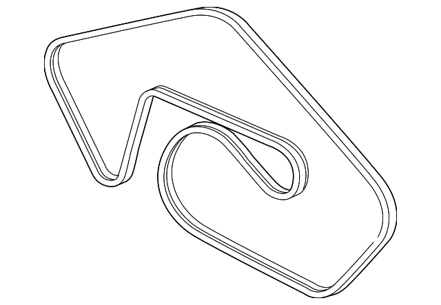 Auténtico Land-Rover Serpentine/Drive Belt Defender LR184639 Foto 3 de 4