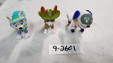Paw Patrol Mission Pup Action Pack Lot - Everest - Robodog - Tracker