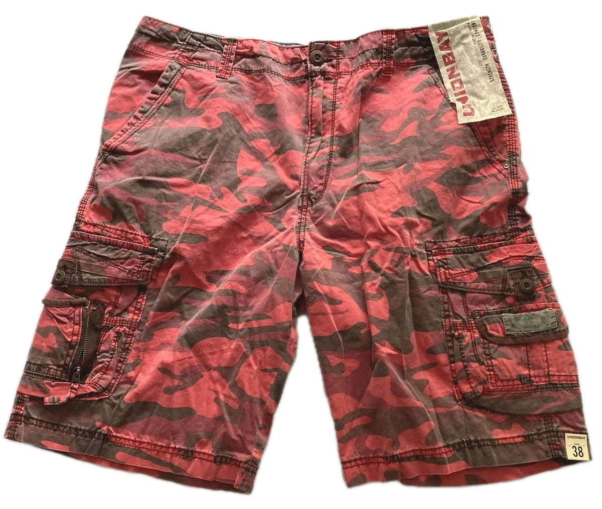 Cotton Camouflage Red Shorts for Men for sale | eBay