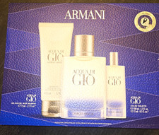 Giorgio Armani Acqua di Gi  EDT Spray Gift Set 3.3 fl oz  Balm  Mini Spray