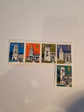 GB 1972 British Architecture, Village Churches On Paper Stamps