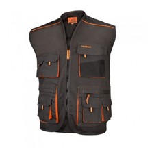 Arbeitsweste mit 9 Taschen Weste Jacke Outfit Gilet Überwurf