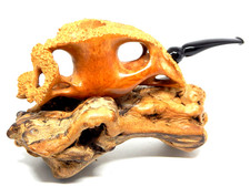 WILLIAM D. CRAIG UNSMOKED c.1970's STRAIGHT GRAIN PLATEAU FREEHAND ESTATE PIPE