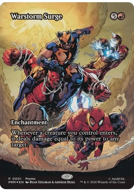 Warstorm Surge Magic The Gathering Exclusive Promo Card Sealed NEW Marvel P0001