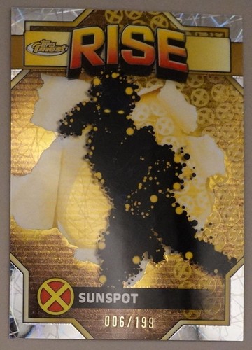 Sunspot 006/199 2025 Topps Finest X-Men ’97 Laser Rare #82