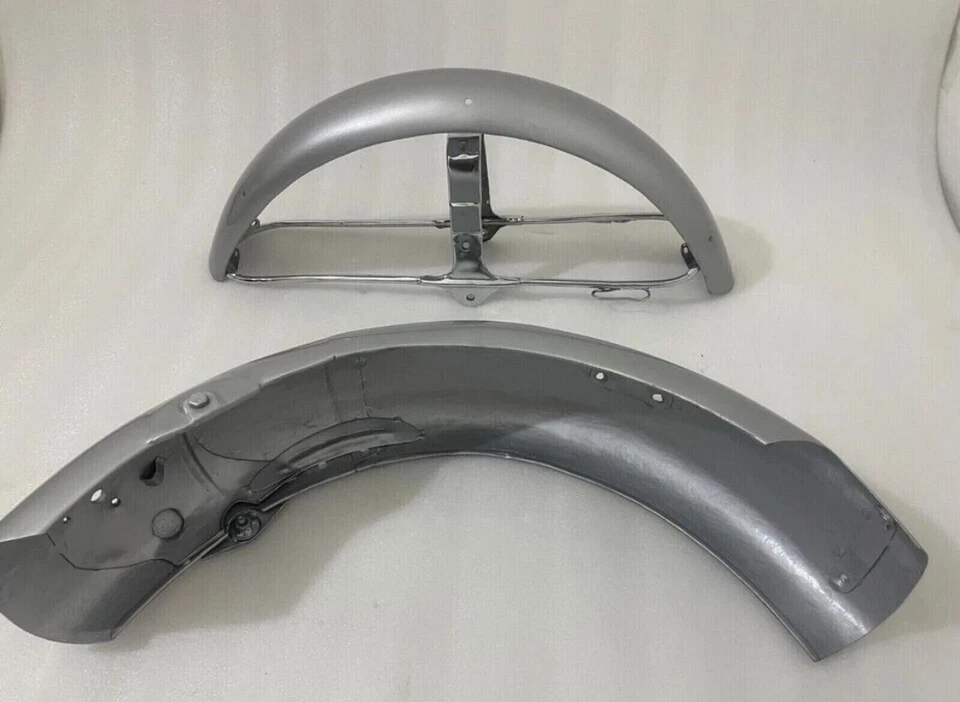 Juego de guardabarros de acero plateado Scrambler 305 Honda CL72 CL77 (1962 - 1967)/APTO PARA Foto 3 de 4