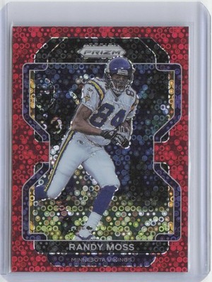 Randy Moss 2021 Panini Prizm No Huddle Red SN #133 #/50 A4