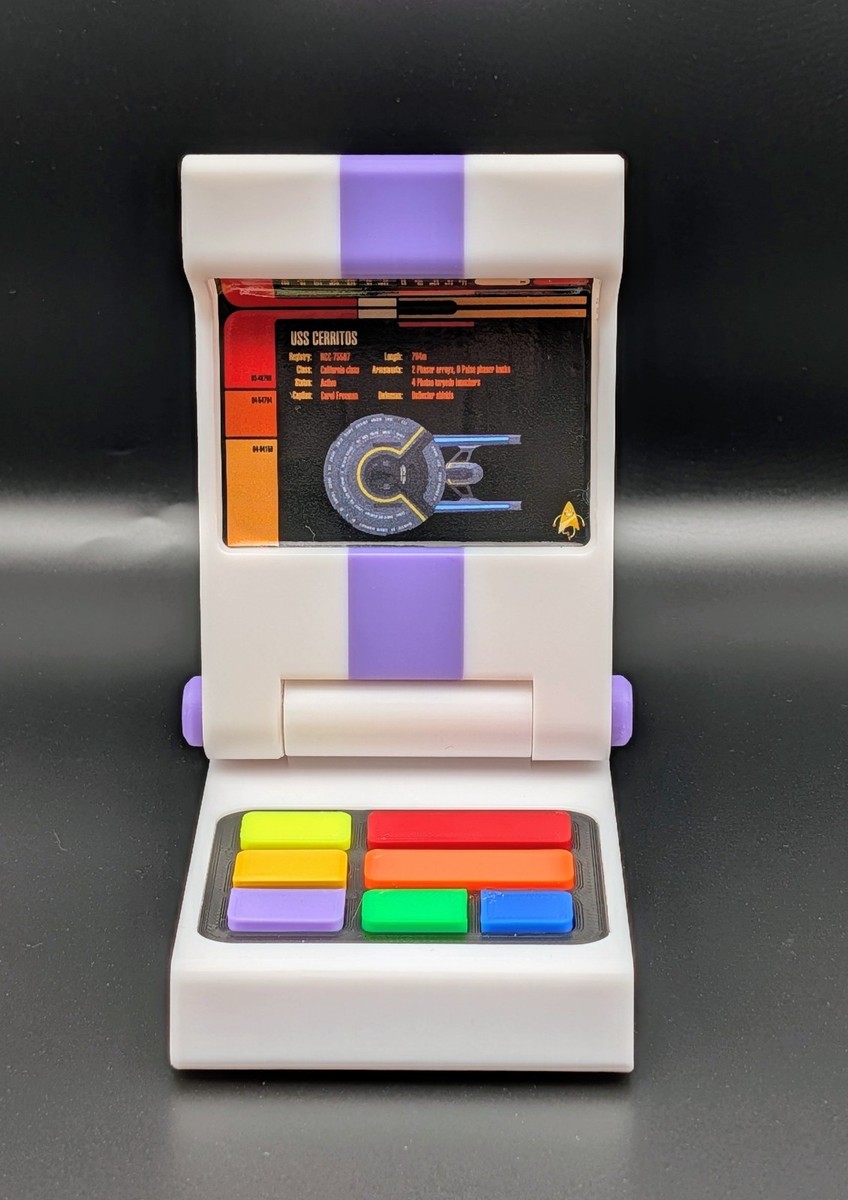 Star Trek Lower Decks Tricorder Prop - T-88 Purple Stripe - 3D