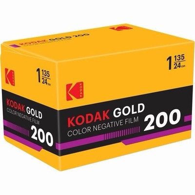 10 Rolls Eastman Kodak Gold 200 GB-135 36 Exposure Color Negative 35mm Film