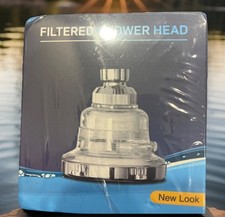 Filtered Shower Head - High Pressure Rain Showerhead - Chrome-New- Sealed 