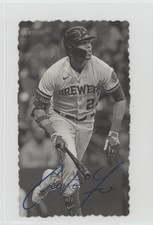 2023 Heritage High Number 1974 Topps Deckle Edge Boxloader Christian Yelich pi4