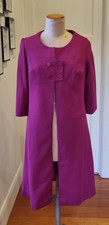 Vintage 60's Dressy dresses size 12 ( vint 16 ) Fuschia Jackie O style jacket