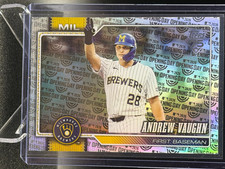 Andrew Vaughn 2026 Topps Celebration Opening Day Foil #303 - Milwaukee Brewers