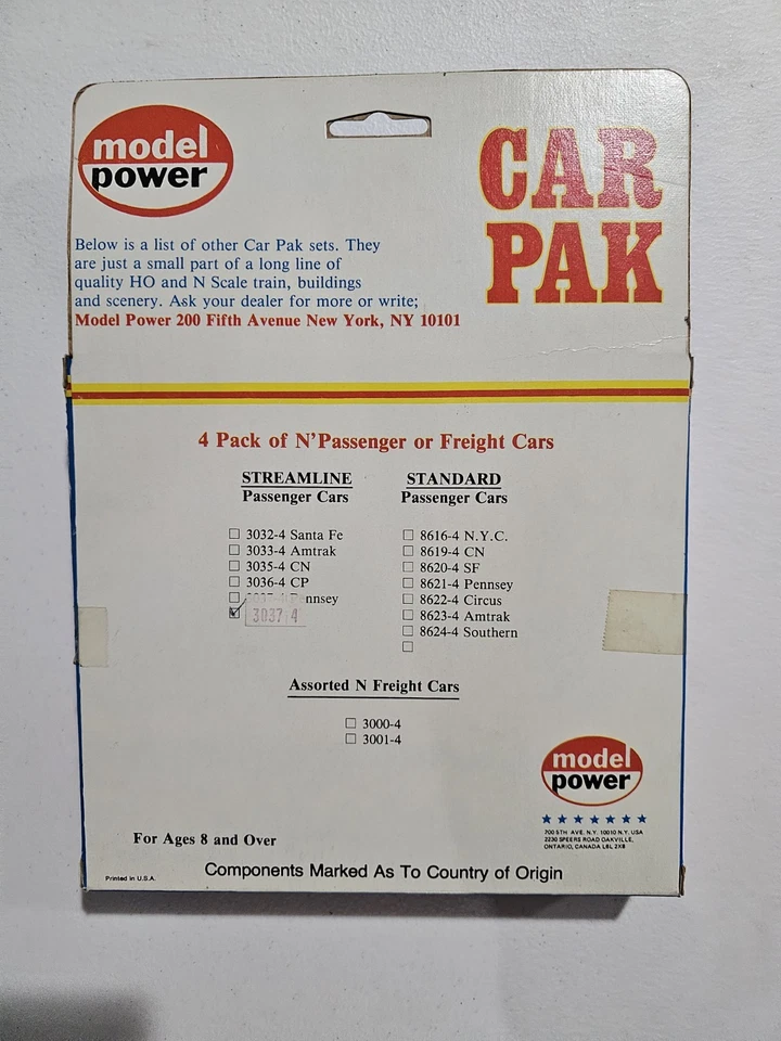 Model Power N scale Car Pak Burlington Northern #3037, 3037, 3047, 3057 - Image 2 of 4