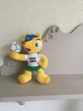 Peluche authentique -Mascotte-Fuelco-50 cm-Coupe du monde Brésil 2014-FIFA -TBE