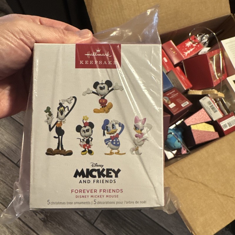2024 Hallmark Keepsake Ornaments  FOREVER FRIENDS Disney Mickey Mouse SET OF 5