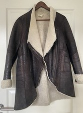 Helmut Lang Lederjacke Lammfell Shearling Gr.38/40 neuwertig