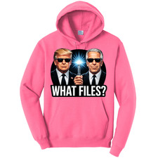 NEW Art Society EPSTEIN WHAT FILES NEON PINK Hoodie SM-4XLARGE MADE IN USA MAGA