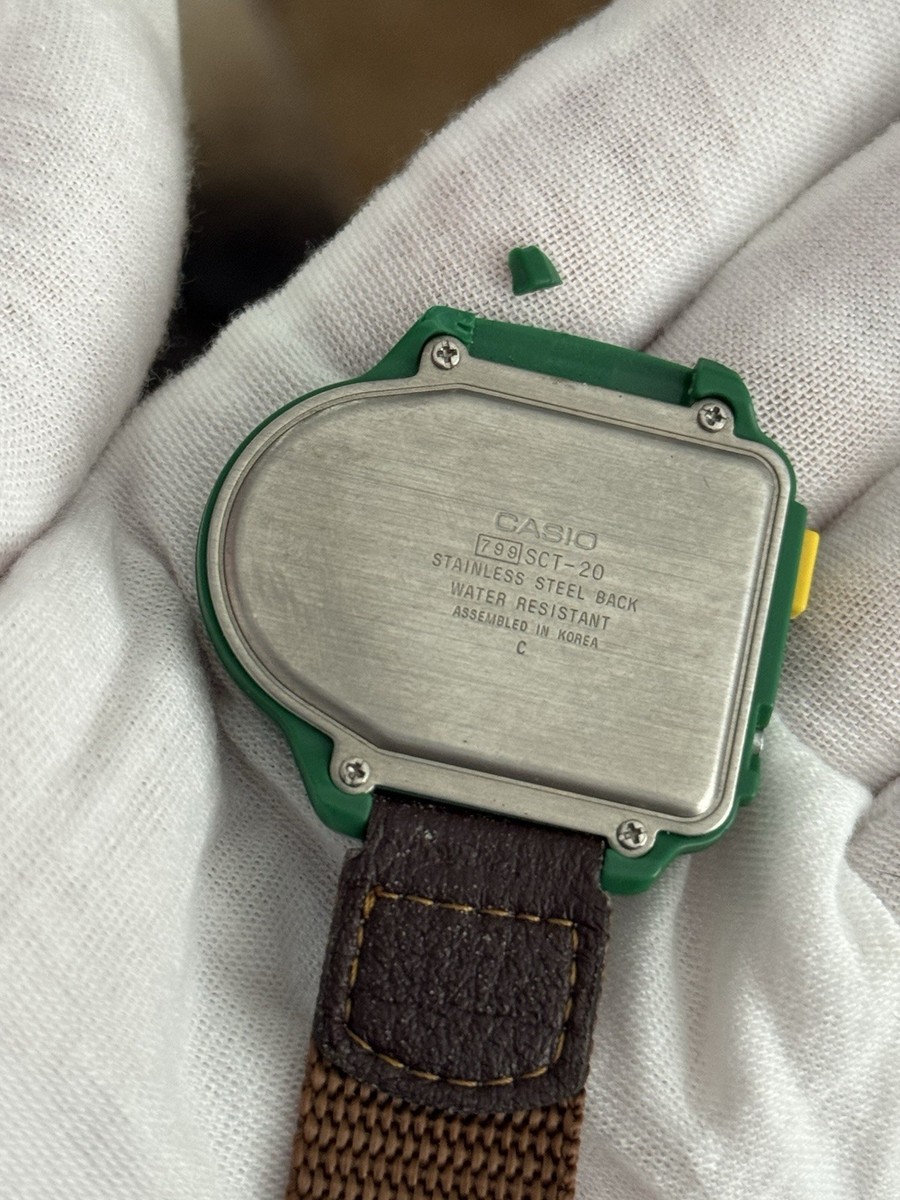 Rare Vintage Casio Soccer Timer SCT-20 Ana-Digi Sports Watch