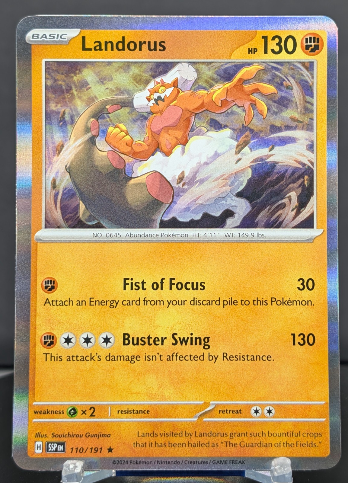 Pokemon Landorus #110/191 English Surging Sparks Holo Rare
